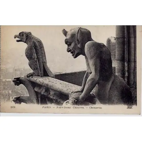 Carte postale 75 - Notre-Dame - Chimeres V Livraison Mondiale