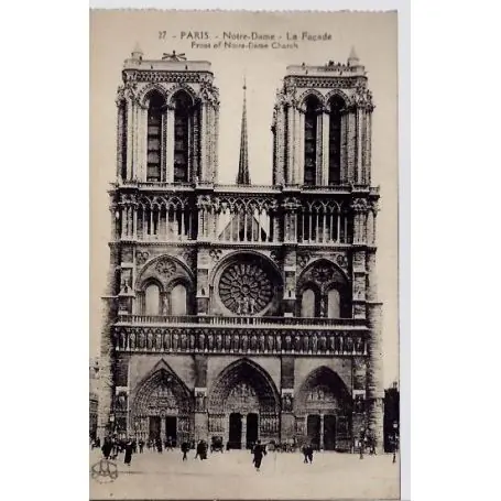 Achetez Aujourd’hui Carte postale 75 - Notre-Dame - La Facade - Verticale