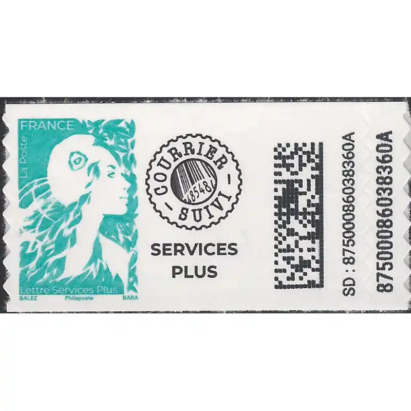 Top Vente Timbre autoadhésif de France N°2359, Marianne de l'avenir LSP.