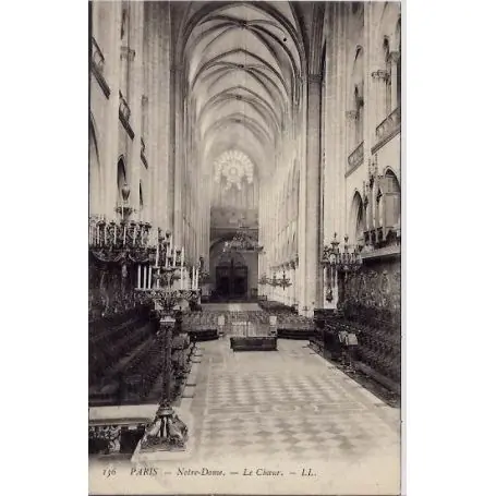 Carte postale 75 - Notre-Dame - Le Choeur Fait Main