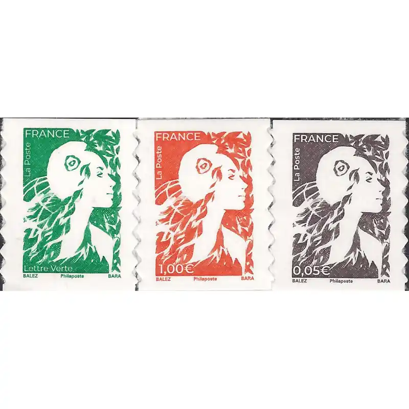 Achetez Aujourd’hui Timbres autoadhésifs de France N°2356-2358, Marianne de l'avenir.