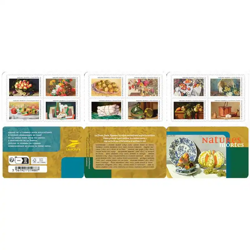 Timbres autoadhésifs de France N°2332-2343, Natures mortes. Satisfait Ou Remboursé