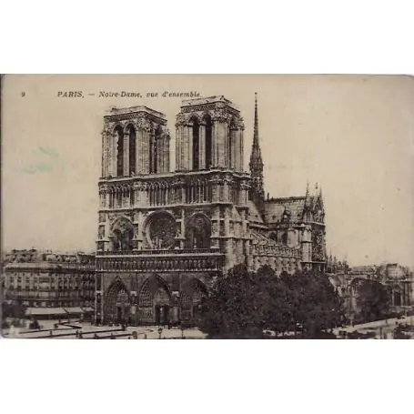 Carte postale 75 - Notre-Dame - Vue d'ensemble Achat Immédiat