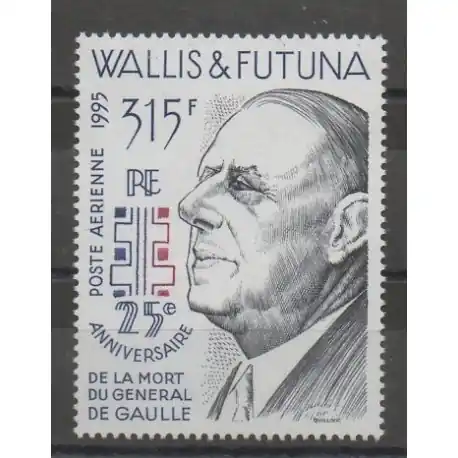 Wallis et Futuna - Poste aérienne - 1995 - No PA190 - De Gaulle Haute Qualité