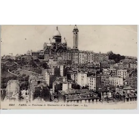 Carte postale 75 - Panorama de Montmartre - le Sacre-Coeur Prix Promo
