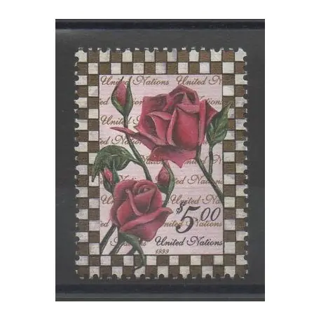 Nations Unies (ONU - New-York) - 1999 - No 792 - Roses Retour Gratuit
