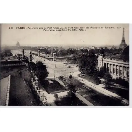 Nouvel Arrivage Carte postale 75 - Panorama pris du Petit Palais