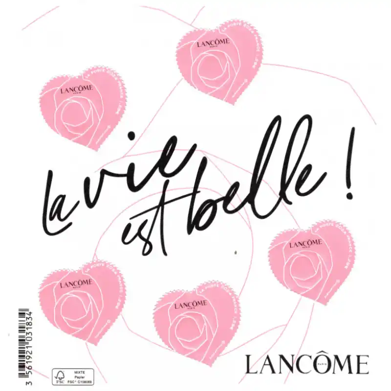Bloc-feuillet de timbres N°157 Cœur Lancôme neuf**. Commande En Gros