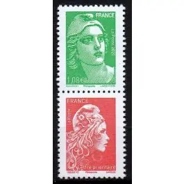 Timbre de collection France - 5496b Paire Verticale Jusqu’à Épuisement Des Stocks