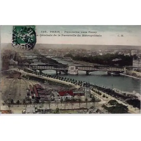 Carte postale 75 - Panorama vers Passy Remise