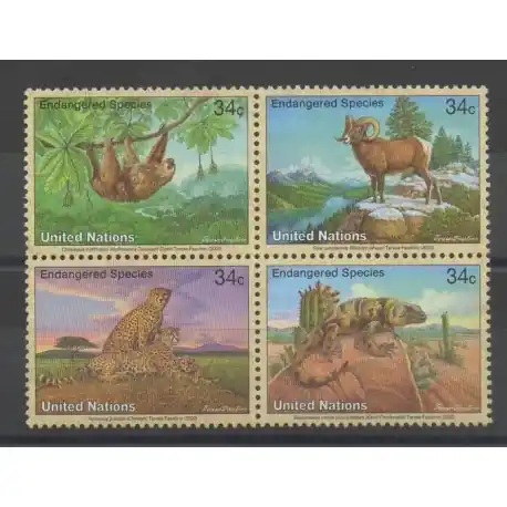 Nations Unies (ONU - New-York) - 2002 - No 872/875 - animaux Bon Marché