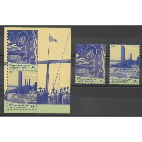Nations Unies (ONU - New-York) - 2000 - No 821/822 - BF 19 Seulement Aujourd’hui
