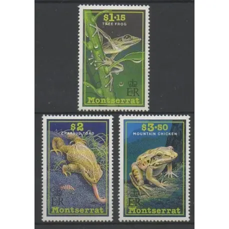 Montserrat - 1991 - No 768/770 - animaux Artisanat