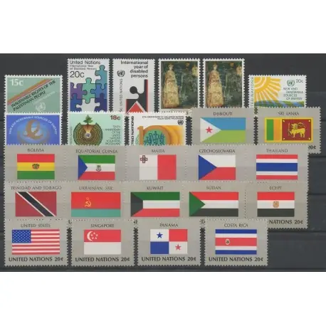 Nations Unies (ONU - New-York) - Année complète - 1981 - No 334/358 Quantité Limitée