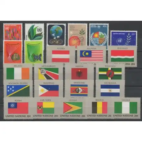 Marque Nations Unies (ONU - New-York) - Année complète - 1982 - No 359/382