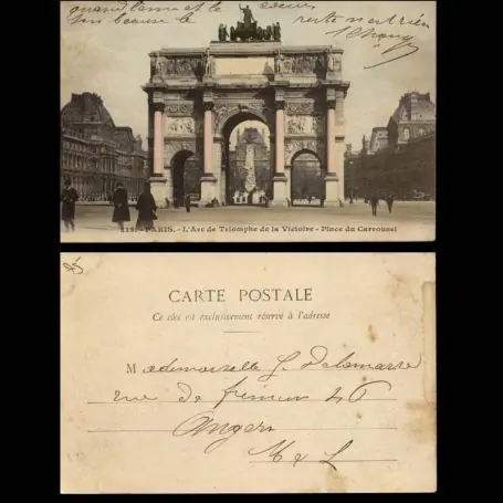 Carte postale 75 - Paris - Arc de Triomphe de la Victoire place du Carroussel Prix Choc