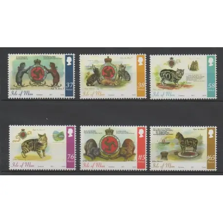 Man (Ile de) - 2011 - No 1724/1729 - chats Offre Spéciale