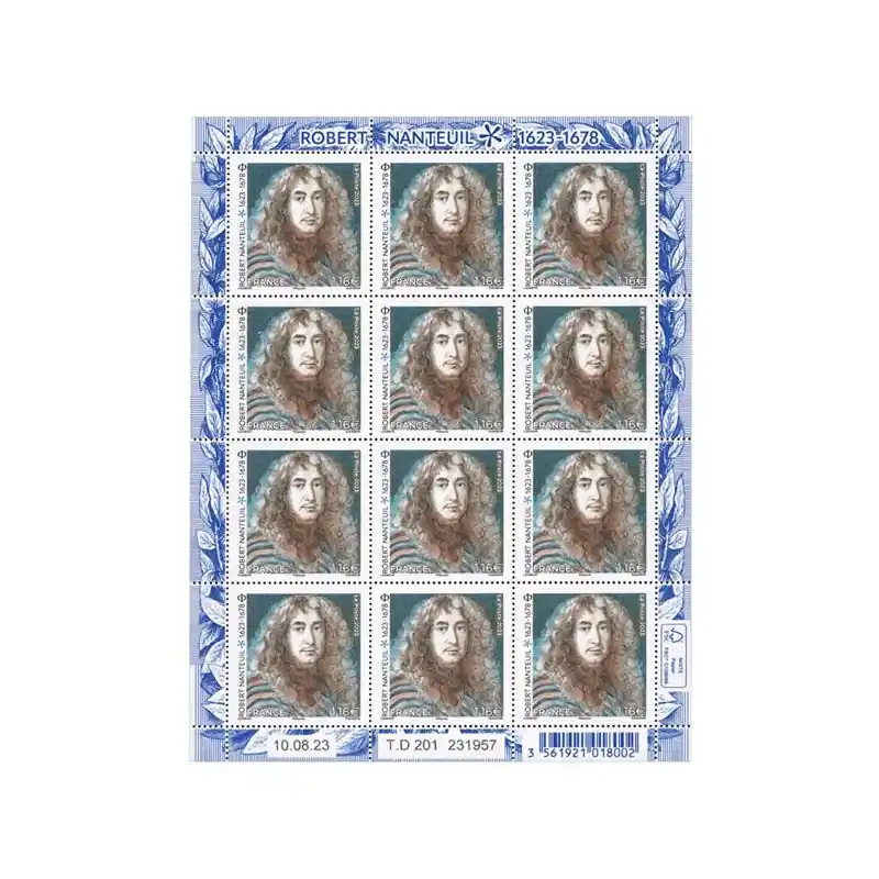 Timbre Robert Nanteuil en feuillet de France N°F121 neuf**. Commander Maintenant