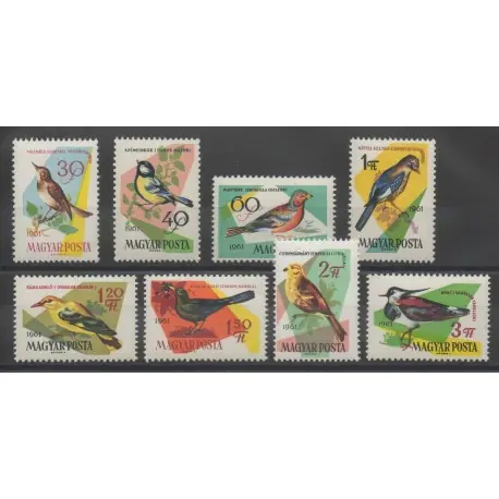 Hongrie - 1961 - No 1478/1485 - oiseaux Top Vente