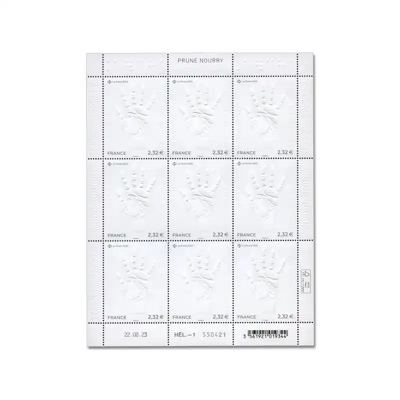Timbre Prune Nourry en feuillet de France N°F118 neuf**. Exclusif