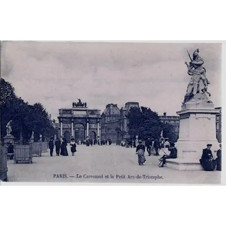Carte postale 75 - Paris - Carroussel et petit arc de triomphe Prix Cassé