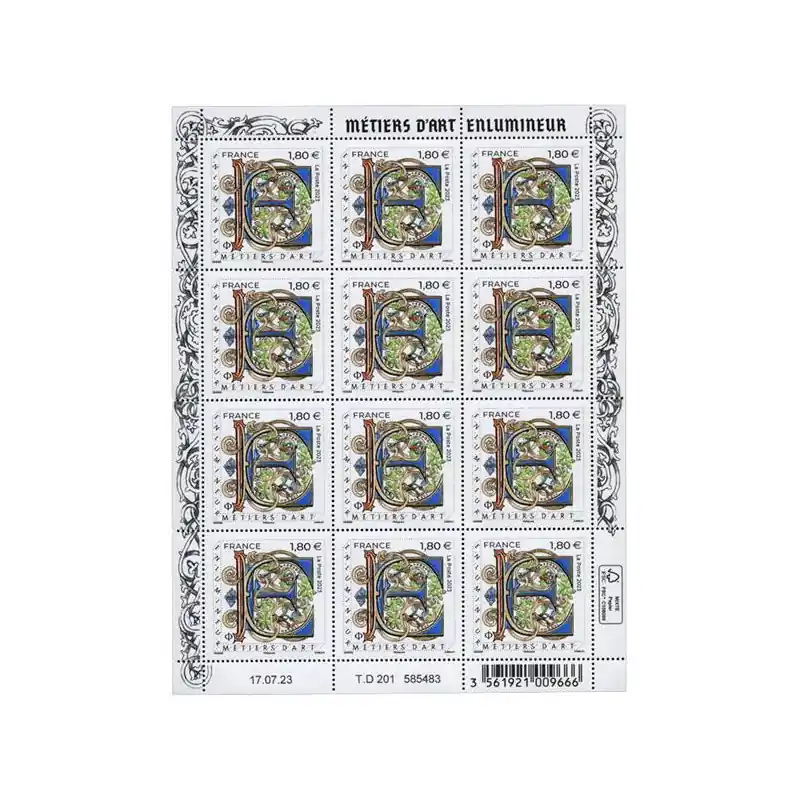 Gros Lot Timbre Enlumineur en feuillet de France N°F116 neuf**.