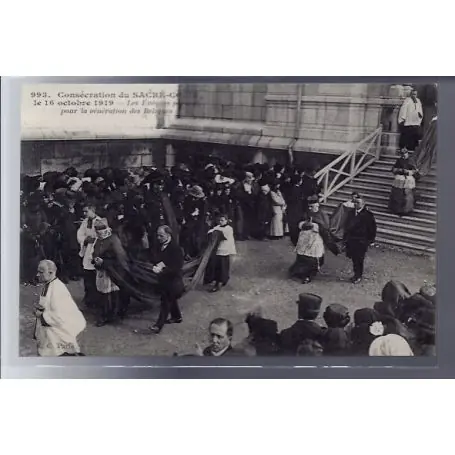 Meilleure Qualité Carte postale 75 - Paris - Consecration du Sacre-Coeur le 16 octobre 1919 - les eveques par