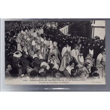 Produit De Marque Carte postale 75 - Paris - Consecration du Sacre-Coeur le 16 octobre 1919 - pendant la proc