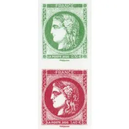 Jusqu’à Épuisement Des Stocks Timbre de collection France - 5450 Ceres Bordeaux Paire Verticale V+R