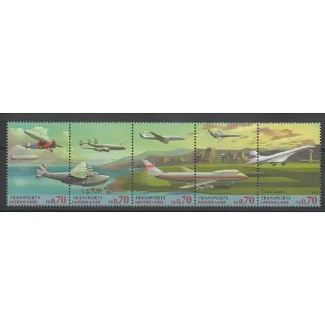Nations Unies (ONU - Genève) - 1997 - No 333/337 - Avions Dernière Chance