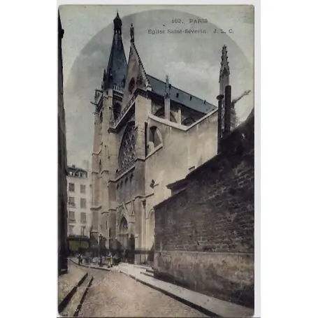 Achat Immédiat Carte postale 75 - Paris - Eglise Saint-Severin- Voyage - Dos divise