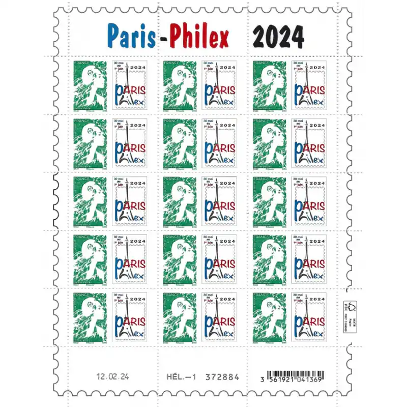 Offre Spéciale Timbre Marianne Paris-Philex 2024 en feuillet de France N°F131 neuf**.
