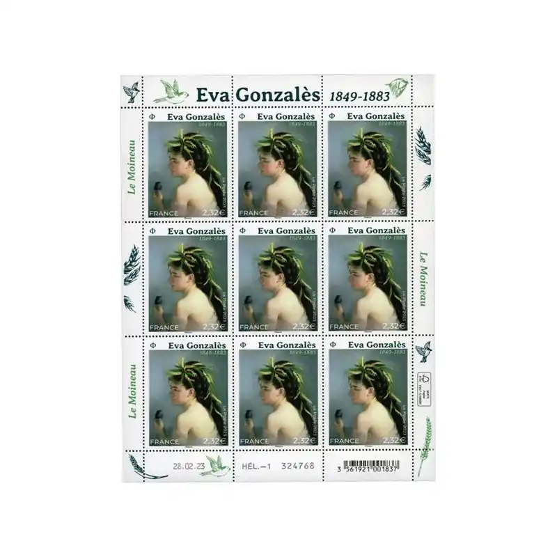 Timbre Le moineau en feuillet de France N°F96 neuf**. Populaire