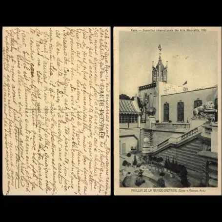 Commander Vite Carte postale 75 - Paris - Expo. 1925 - Pavillon de la Grande-Bretagne