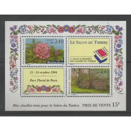 Prix Réduit France - Blocs et feuillets - 1993 - No BF 15 - Fleurs