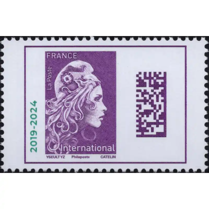 Timbre Marianne l'engagée lettre internationale surchargé 2024 neuf**. Affaire À Saisir