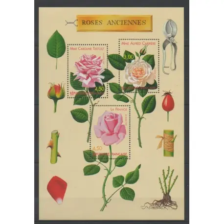Acheter En Ligne France - Blocs et feuillets - 1999 - No BF 24 - Roses