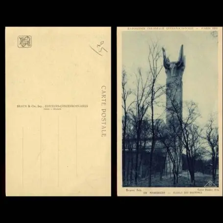 Tendance Carte postale 75 - Paris - Expo. 1931 - Madagascar - Aloalo des Bucranes