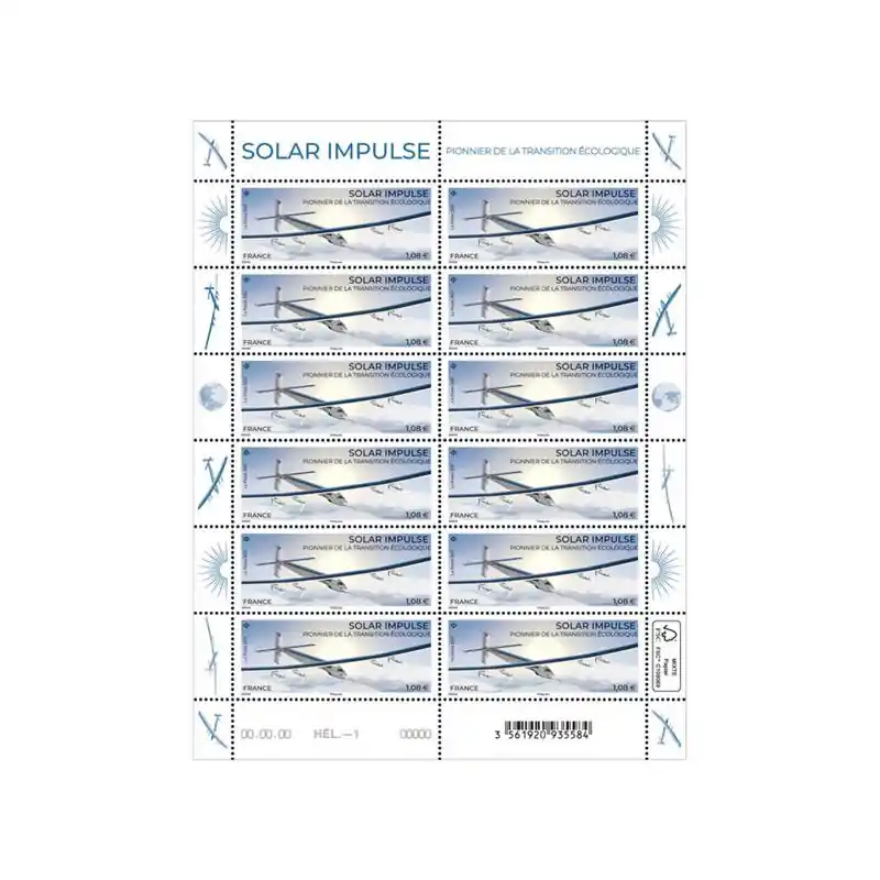 Prix Promo Timbre Solar Impulse en feuillet de France N°F30 neuf**.