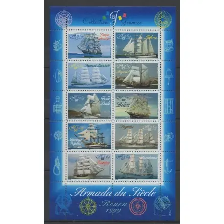 Usine Directe France - Blocs et feuillets - 1999 - No BF 25 - Bateaux