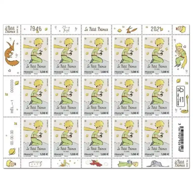 Timbre Petit Prince en feuillet de France N°F21 neuf**. Offre Du Jour