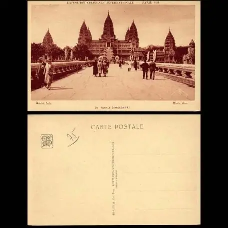 Carte postale 75 - Paris - Expo. 1931 - Temple d'Angkor Vat Meilleure Vente