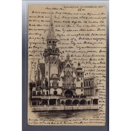 Carte postale 75 - Paris - Exposition de 1900 - L' Allemagne - Voyage - Dos non divise Top Vente