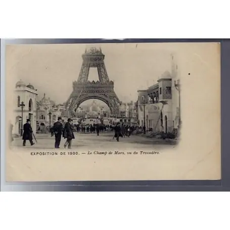 Carte postale 75 - Paris - Exposition de 1900 - Le Champ de Mars vu du Trocadero - Non voya Expédition Rapide