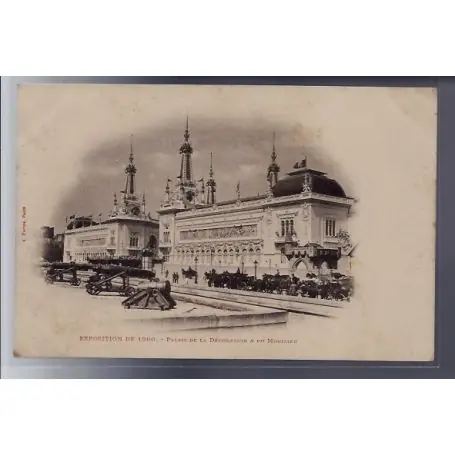 Carte postale 75 - Paris - Exposition de 1900 - Palais de la Decoration et du mobilier - No Prix Réduit