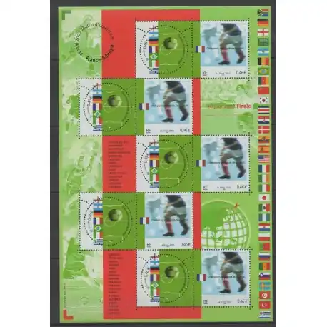 Produit De Marque France - Blocs et feuillets - 2002 - No BF 49 - Coupe du monde de football