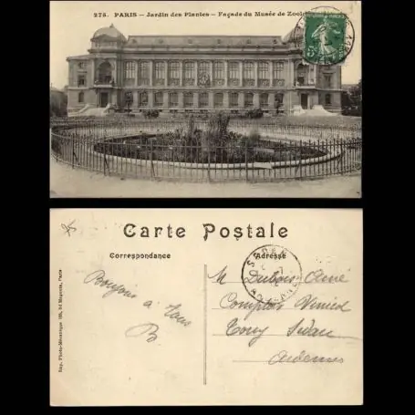 Carte postale 75 - Paris - Facade du Musee de Zoologie Nouvel Arrivage