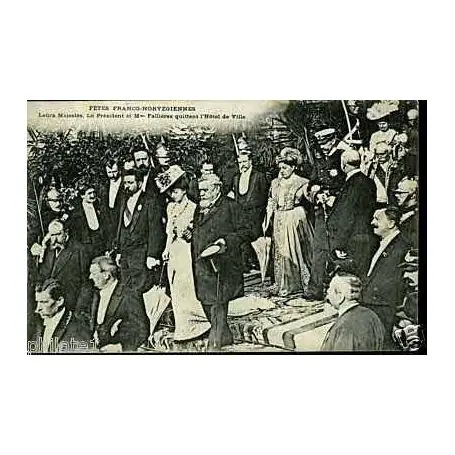 Carte postale 75 - Paris - Fetes Franco-Norvegiennes -Pdt Fallieres Acheter En Ligne