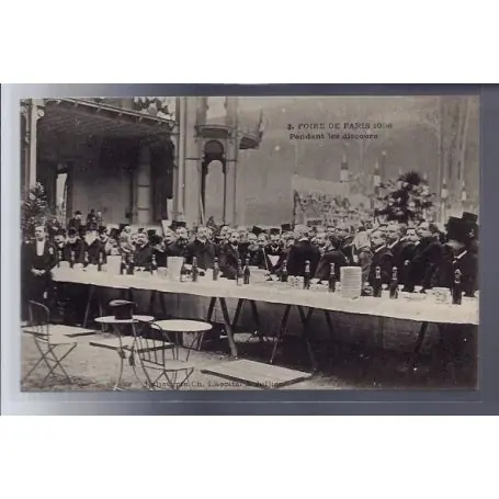 Acheter Direct Carte postale 75 - Paris - Foire de Paris 1906 - Pendant les discours - Non voyage - Dos di
