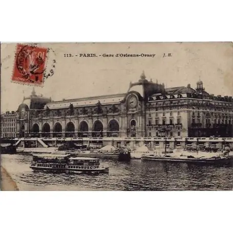 Carte postale 75 - Paris - Gare d'Orleans-Orsay- Voyage - Dos divise Prix Promo